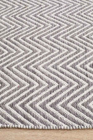 Spirit Chevron Grey Rug