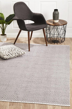 Spirit Chevron Grey Rug