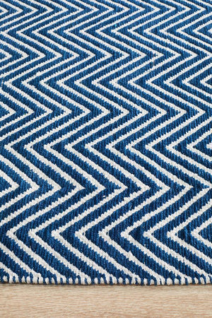 Spirit Chevron Navy Rug