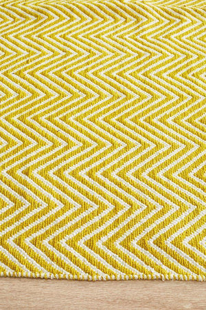 Spirit Chevron Yellow Rug