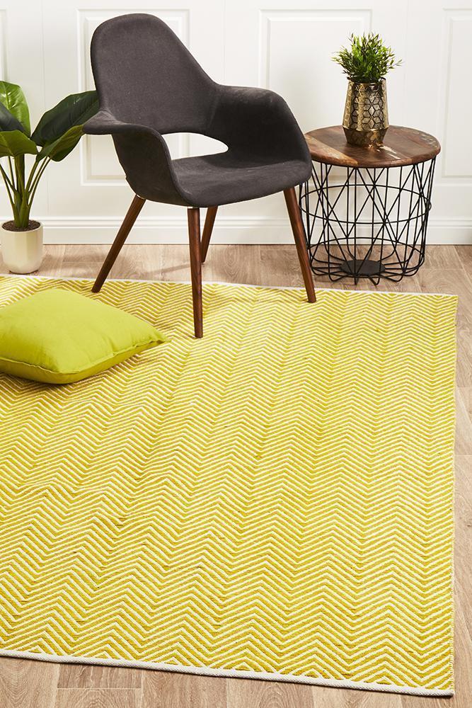 Spirit Chevron Yellow Rug