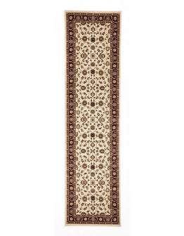 Sydney Classic Runner Ivory With Red Border Runner Rug