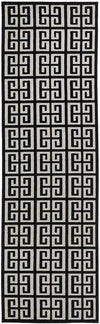 York Brenda Black & Gold Runner Rug